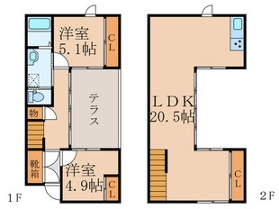 スマイルファクトリーC棟の物件間取画像